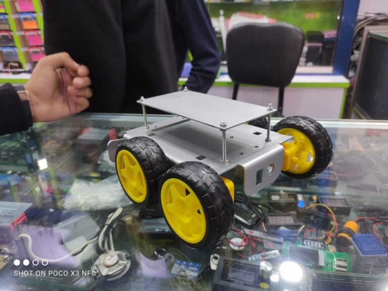 4 Wheel DIY Arduino Car Metal Kit Assembled Bluetooth Control